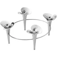 Georg Jensen Kerzenhalter Bloom Botanica Edelstahl