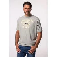 JP1880 T-Shirt T-Shirt Bauchfit Halbarm Badges