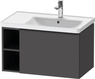 Duravit D-Neo Waschtischunterbau wandhängend Graphit Matt 784x452x440 mm - DE42570BD490000 DE42570BD490000