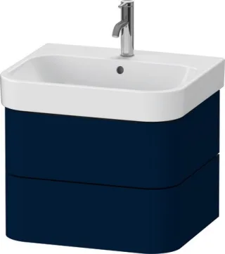 Duravit Happy D.2 Plus Waschtischunterbau wandhängend Nachtblau Seidenmatt 575x490x415 mm - HP438509 HP4385098980000