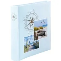Hama Fotoalbum Jumbo Album Compass 30x30 cm, 100 weiße Seiten, max. 400 Fotos