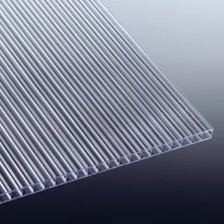 Polycarbonat Doppelstegplatte | Mini | 6 mm | Breite 610 mm | glasklar