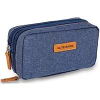 Elite Bags Aufbewahrungstasche Elite Bags DIABETIC'S Diabetikertasche blau (Insulin-Tasche, 1-tlg., inkl. Kühlpad), geschütztes, thermoisoliertes Insulin-Fach mit Platz für GEL Kühlpad