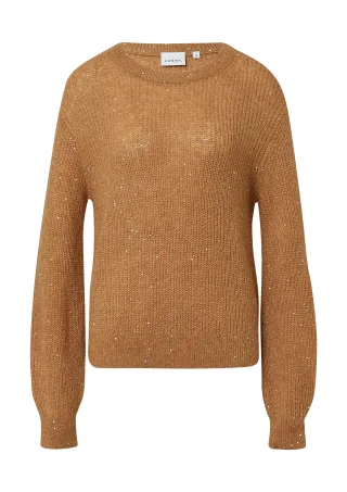 comma - Strickpullover braun - Gr. - 42
