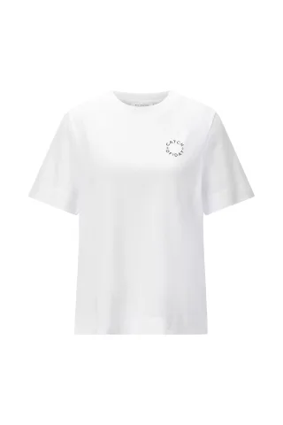 Rich & Royal - Easy Fit T-Shirt Sardines Print white - Gr. - XS