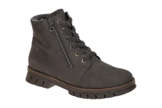 Waldl?ufer 975901 Damen Winterstiefelette Grau Carbon Filz Fu?bett Weite H