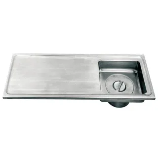 KWC Aquarotter Gipsabscheider, SIRIUS, Edelstahl, 1000x420x600, Auflagemont., Tropft. re., 200007190 2000071902