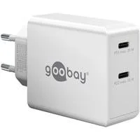 USB-C Dual-Schnellladegerät 36 Watt, PD weiß, 2x USB-C, Power Delivery