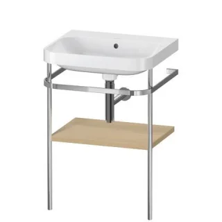 Duravit Happy D.2 Plus c-shaped Set mit Metallkonsole Mediterrane Eiche Matt 575x490x850 mm - HP4835 HP4835N7171