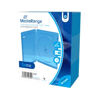 MEDIARANGE Retail-Pack BluRay Cases Single | box38 | Blu-ray Disc-Videobox - Kapazität: 1 Blu-ray Disc-Leerh