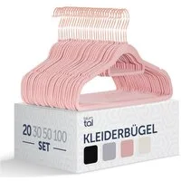 Blumtal Kleiderbügel Rutschfest - Samtoptik - Platzsparend, (20-tlg), Premium inkl. Krawattenhalter, 360° drehbar, Anti-Rutsch Bügel