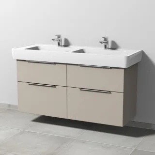 Sanipa 3way Waschtischunterbau zu Laufen Pro A Waschtisch mit 4 Auszügen, Kaschmir-Matt UP7601U