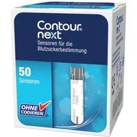 Ascensia Diabetes Care Blutzucker-Teststreifen Contour next XT Sensoren Blutzuckerteststreifen, Spar-Set, Diabetesüberwachung, 50-tlg., Blutzuckermanagement, Einfaches messen, Präzise Blutzuckermessung, Anwenderfreundlich, Automatische Codierung