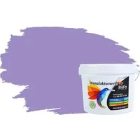 RyFo Colors Wand- und Deckenfarbe Manufakturweiß Violetttöne, 1 L reicht für ca. 8 m², Deckkraft-/Nassabriebklasse 1, matt, atmungsaktiv, für Innenräume