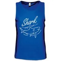 Urban Backwoods Tanktop Shark Bump & Bite Ärmelloses T-Shirt Hai Jaws Haie Boxer Surfer Surfen Taucher Tauchen Diver Diving