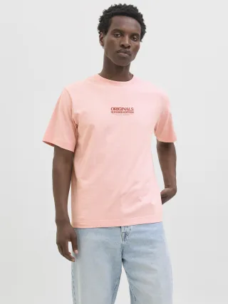 JACK&JONES - JORTAVIRA POP TEE SS CREW NECK OC25 tickled pink - Gr. - L