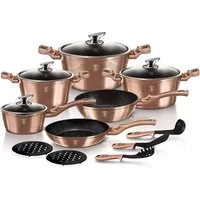 BerlingerHaus Topf-Set Copper Metallic Line Kochtopf-Set 15-teilig