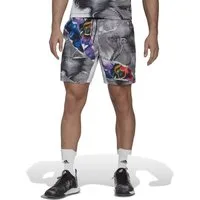 adidas Performance Sporthose Tennishose US Series Printed 7in kurz weiss Herren