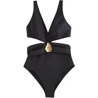 LIPSY Badeanzug Lipsy Badeanzug mit Cutouts und Metalldetails (1-St)
