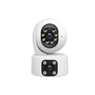 SriHome SH049 2MP HD Dual-Lens WIFI PTZ Security Camera AI Motion Color Night Vision Two-Way Audio Remote Monitoring Sma