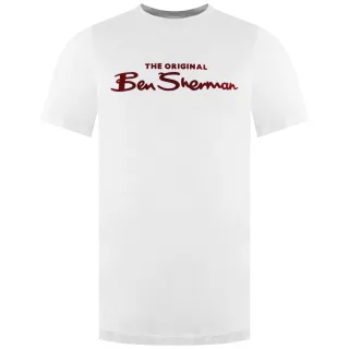 Ben Sherman Logo Herren Weißes T-Shirt