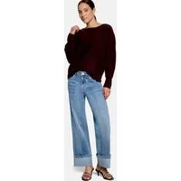 Zero Strickpullover Damen mit Fledermausärmeln (1-tlg) Material