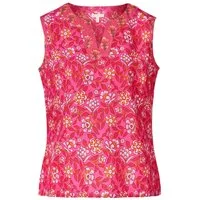 Himalaya Clothing Tunika Ärmellose Bluse aus leichter Bio-Baumwolle mit elegantem Blockprint Lebendige Bluse Damen Lockere Baumwollbluse