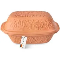 RÖMERTOPF Bräter KLASSIK Bräter, 4 Liter, Keramik, Terrakotta, Keramik (Set), antihaft