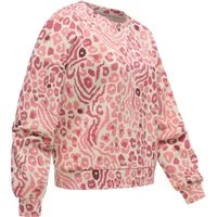 Ragwear Sweater Wuss Print lässiges oversized Damen Sweatshirt mit Allover-Print