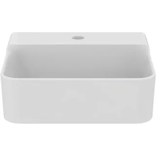 Ideal Standard Conca Handwaschbecken T387401 400x350mm, ohne Überlauf, 1 Hahnloch, weiß