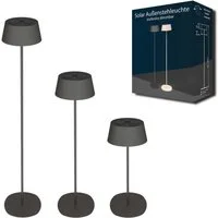 Northpoint LED Außen-Stehlampe LED Solar Stehleuchte Stehlampe dimmbar Dämmerungssensor
