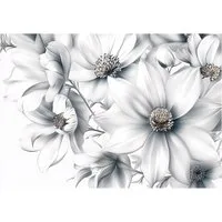 Wallarena Fototapete Blumen Natur - Mehrfarbig - Elegant - Vlies - Schlafzimmer, glatt, (7 St), 350x250cm
