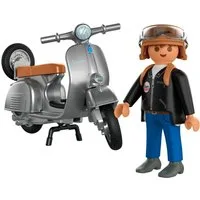 Playmobil® 80 Jahre Vespa: Original Style (72282), Vespa Konstruktions-Spielset, (18 St), Made in Europe