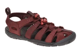 Keen 1025088 Clearwater CNX Leather Damen Sandale Rot Wine/Red Dahlia Outdoor...