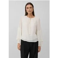 s.Oliver Langarmbluse Bluse Tunika-Bluse mit fließenden Volant-Ärmeln