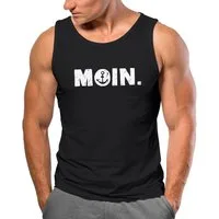 Neverless Tanktop Herren Tank-Top Moin Dialekt Norden Hamburg Anker Print Männer mit Print