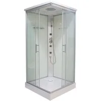 Sanotechnik Komplettdusche Twist, BxT: 80x80 cm, Einscheibensicherheitsglas
