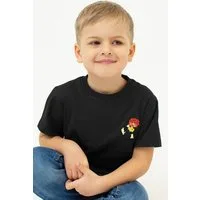 Bavarian Caps Trachtenbluse Shirt Kind Unisex - PUMUCKL GRANTIG II - schwarz