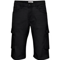 Blend Jeansshorts Moderne Shorts mit Cargotaschen für Herren für Herren (1-tlg) Baumwolle Normal Fit Einfarbig atmungsaktiv Reißverschluss
