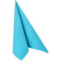 PAPSTAR Papierserviette Servietten ROYAL Collection 1/4-Falz 40 cm x 40 cm türkis 50 Stk