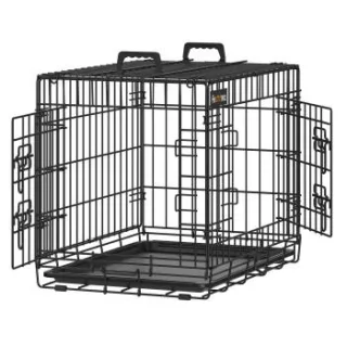 FEANDREA S-XXXL Hundekäfig mit 2 Türen 61 cm, 43,5 cm, 50,5 cm