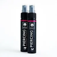 Wildcat Gesichts- und Körperspray Piercingspray 2x50 ml – Aftercare & Reinigung für frische Piercings, mit Aloe Vera & Meersalz, alkoholfrei, vegan - Made In Germany