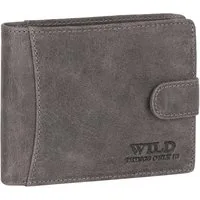 Wild Things Only !!! Geldbörse RFID echt Leder Portemonnaie Geldbörse Riegelbörsel Herren Querformat, RFID Schutz