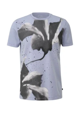 Q/S designed by - T-Shirt mit Frontprint lila - Gr. - L