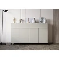 Home affaire Sideboard Phuket mit 4 Türen und 2 Schubladen, 160 cm breit (1 St), Grifflose Kommode mit Push-to-Open und viel Stauraum