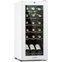 Klarstein Weinkühlschrank Shiraz 18 Slim Uno, für 18 Standardflaschen á 0,75l,Wein Flaschenkühlschrank Weintemperierschrank Weinschrank Kühlschrank