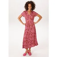 Aniston CASUAL Sommerkleid mit trendfarbenem, grafischen Blumendruck