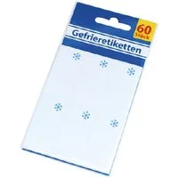 Etikett Gefrieretiketten beschriftbar 60 Stück weiß frostsicher, Gefrieretiketten Etiketten für Gefrierschrank Tiefkühletiketten Gef