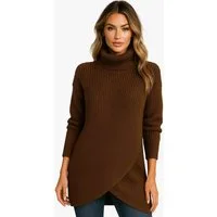 Worldclassca Rollkragenpullover WORLDCLASSCA Strick Rollkragen Pullover Lang Winter Fashion Neue Kollektion - Stilvolle und gemütliche Strickmode für Damen