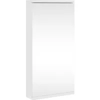 vidaXL Badezimmerspiegelschrank Eck-Spiegelschrank Weiß 30x24x60 cm (1-St)